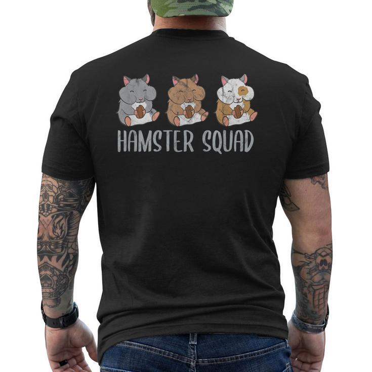 Rodent Hamster Squad Hamsters Team Men's Back Print T-shirt