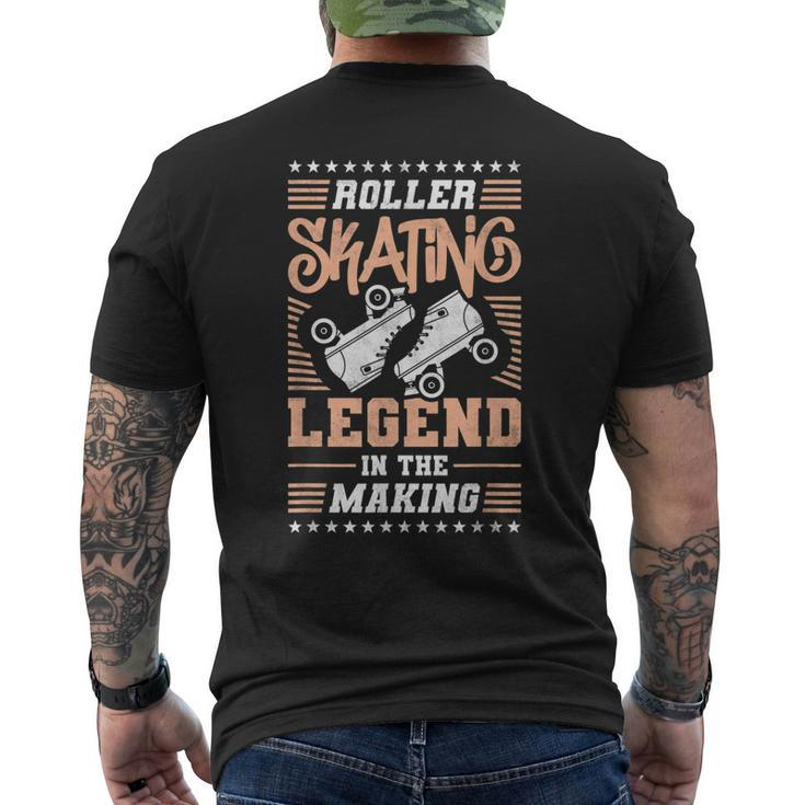 Roller Skating Legend In The Making Roller Derby Mens Back Print T-shirt