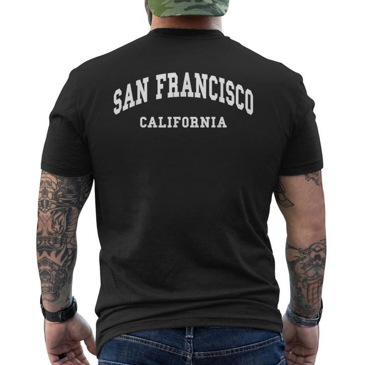 San Francisco - California - Throwback Design - Classic  Men's Crewneck Short Sleeve Back Print T-shirt