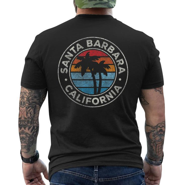 Santa Barbara California Ca Vintage Graphic Retro 70S Men's Back Print T-shirt