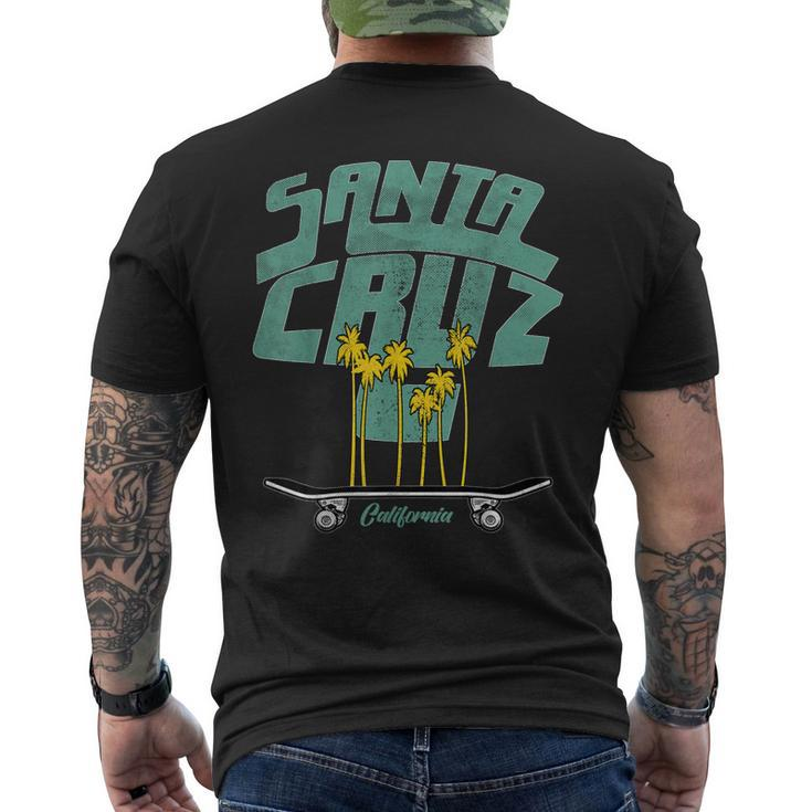 Santa Cruz California Skateboarding Beach Boardwalk Men's Back Print T-shirt