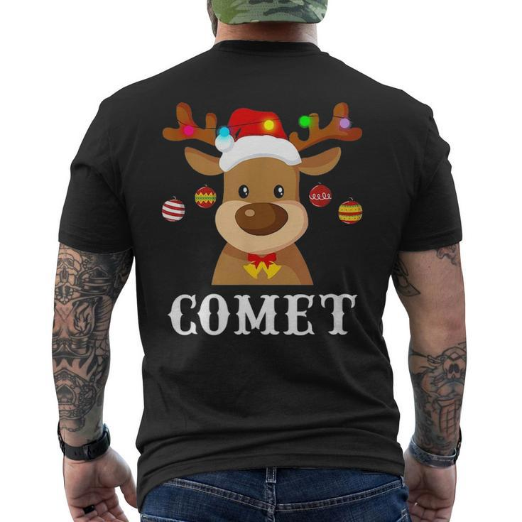 Santa Reindeer Comet Xmas Group Costume Men's T-shirt Back Print