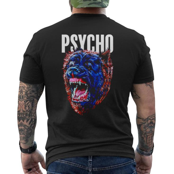 Santan Psycho Bear Men's Back Print T-shirt