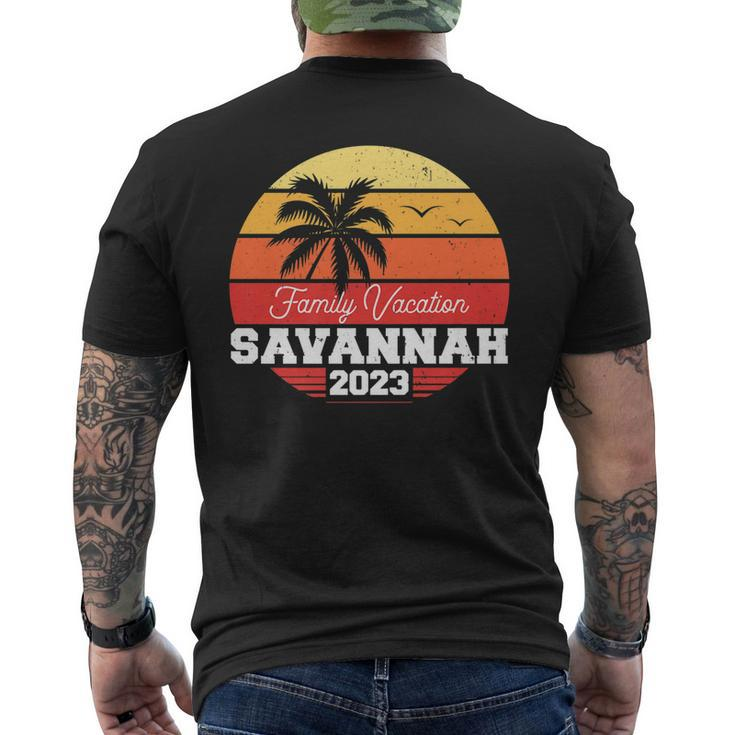 Savannah Family Vacation 2023 Matching Holiday Summer Men's Back Print T-shirt