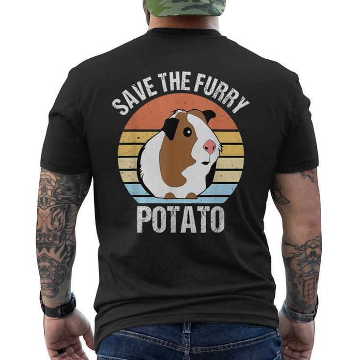 Save The Furry Potato Guinea Pig Men's T-shirt Back Print