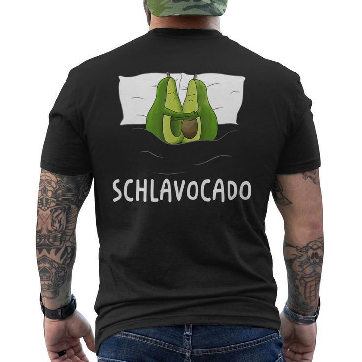 Schlavocado - Avocado Sleep Pajamas Men's Back Print T-shirt