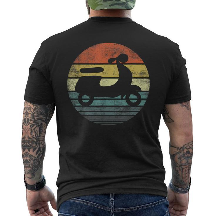 Scooter Driver Retro Classic Motorbike Moped Men's T-shirt Back Print