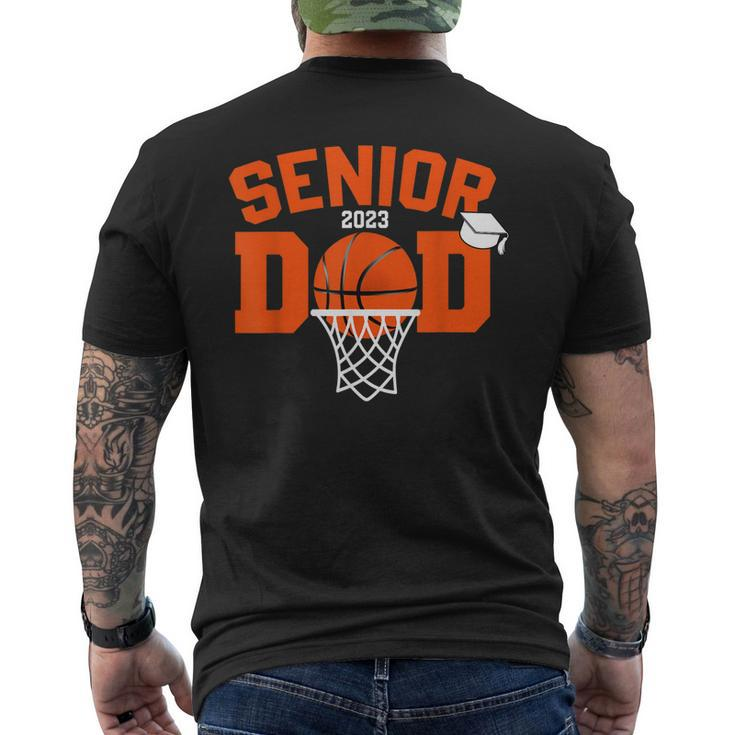 Senior Dad 2023 Basketball Class Of 2023 Graduate Mens Boys Mens Back Print T-shirt