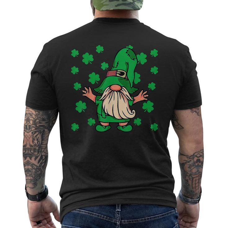 Shamrock Gnome Shenanigans With My Gnomies St Patricks Day Men's T-shirt Back Print