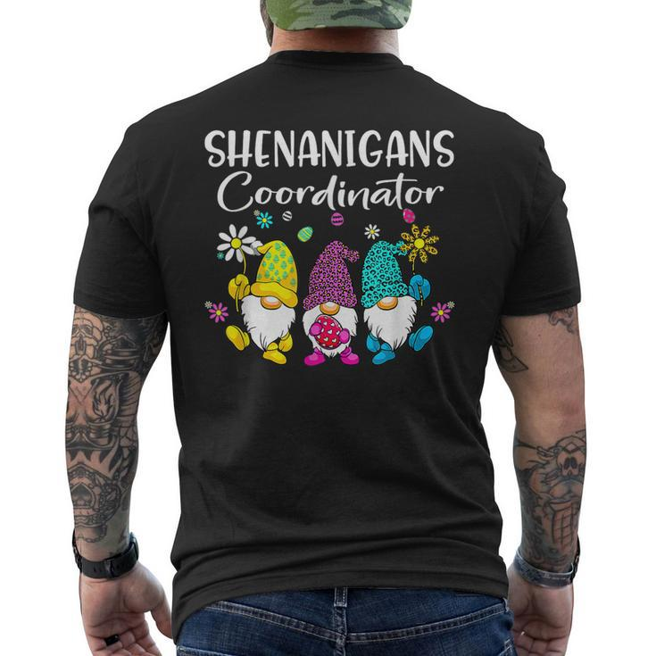 Shenanigans Coordinator Bunny Gnome Rabbit Easter Day Men's Back Print T-shirt