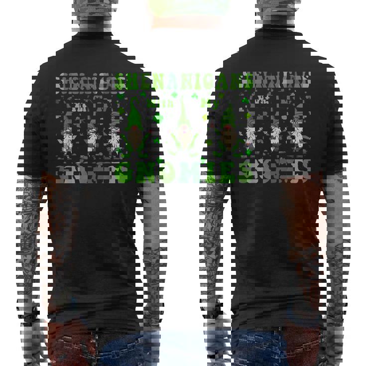 Shenanigans With My Gnomies Men's Back Print T-shirt