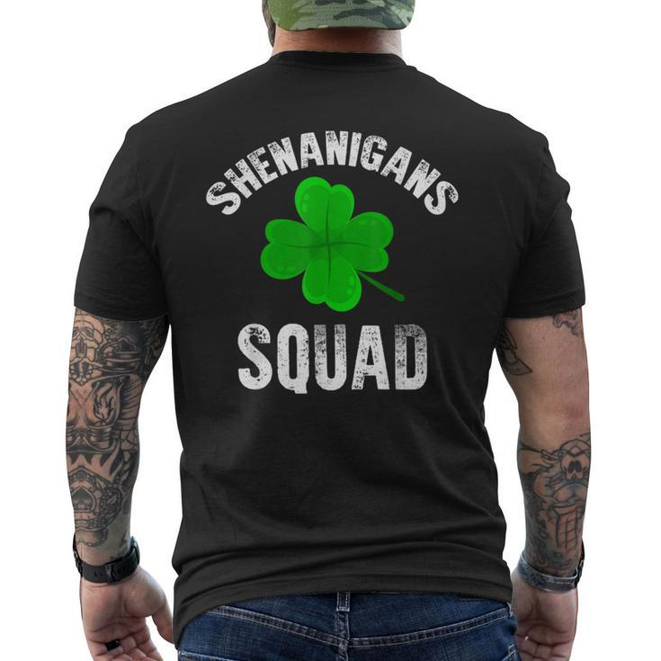 Shenanigans Squad Shamrock Happy St Patricks Day Irish Men's T-shirt Back Print