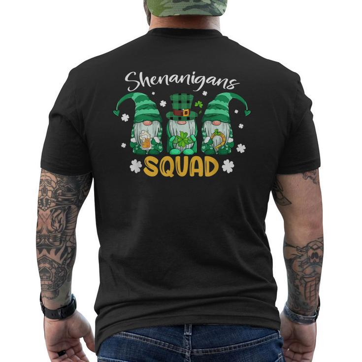 Shenanigans Squad St Patricks Day Gnomes Green Proud Irish V2 Men's T-shirt Back Print - Thegiftio