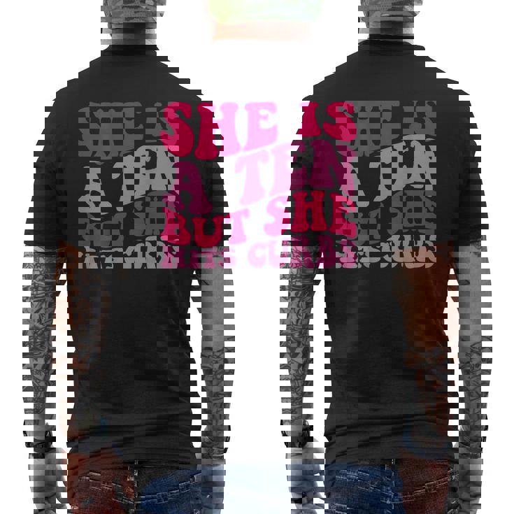 She’S A Ten But She Hits Curbs Men's Back Print T-shirt