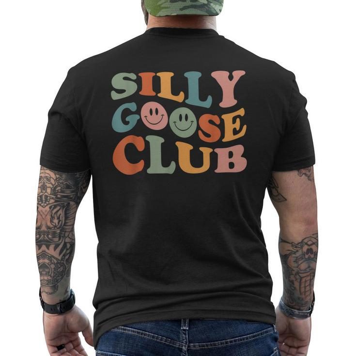 Silly Goose Club Silly Goose Meme Smile Face Trendy Costume Men's Back Print T-shirt