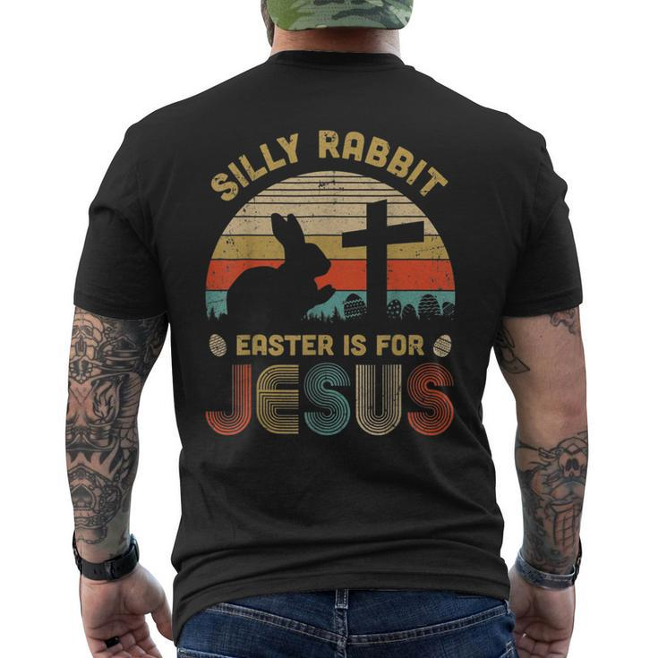 Silly Rabbit Easter Is For Jesus Christian Religious Womens Men's Back Print T-shirt