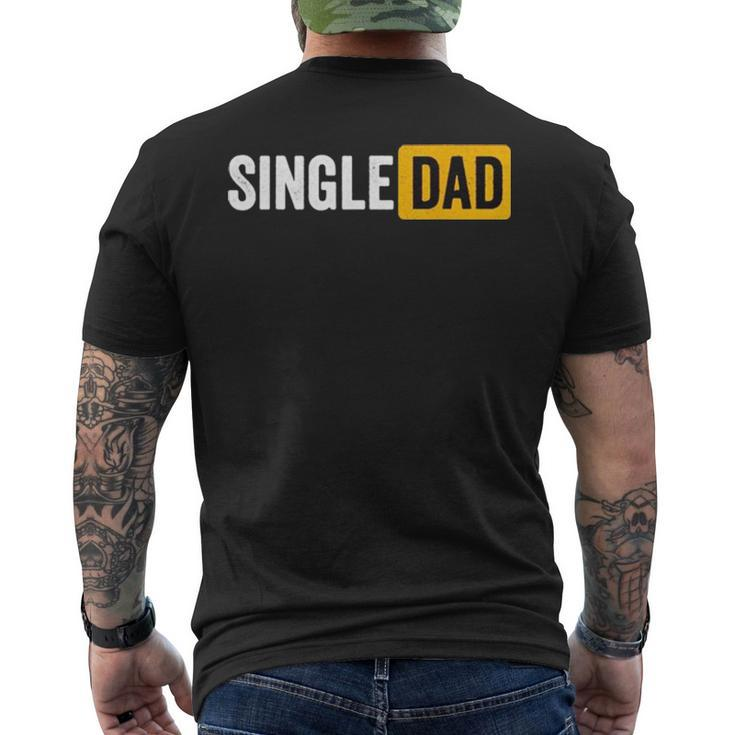Single Dad V2 Men's Back Print T-shirt