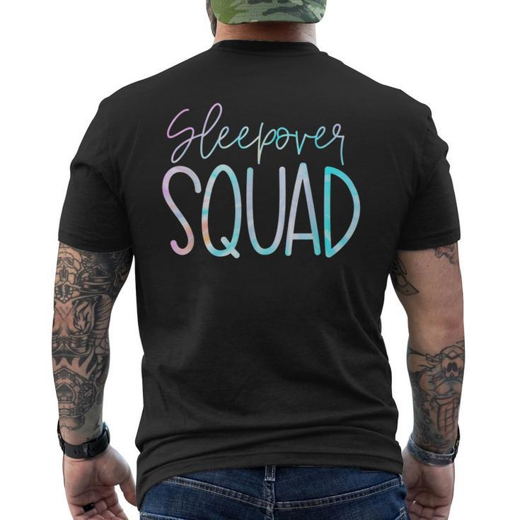 Sleepover Squad Slumber Party Crew Pajama Bff Bestie Tie Dye Men's Back Print T-shirt