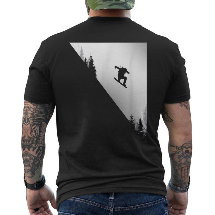 Snowboard Apparel - Snowboarding Snowboarder Snowboard Men's Back Print T-shirt