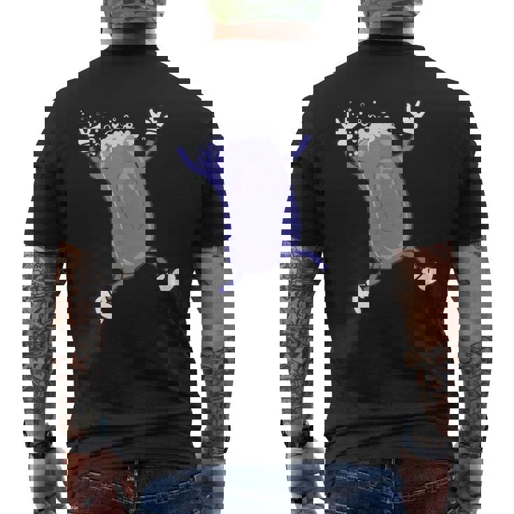 Soap Running Saying Hobby Soap Making Men's Back Print T-shirt