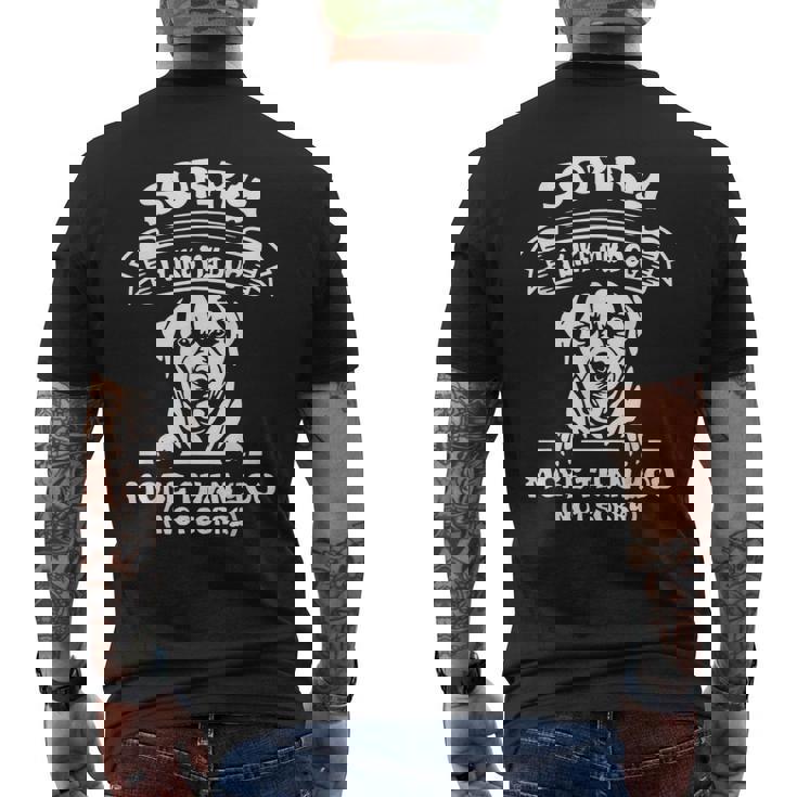 Sorry I Like My Dog More Than You Not Sorry Men's Back Print T-shirt