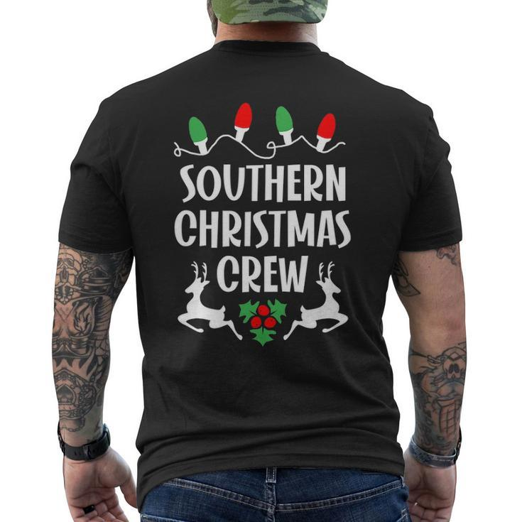 Southern Name Gift Christmas Crew Southern Mens Back Print T-shirt