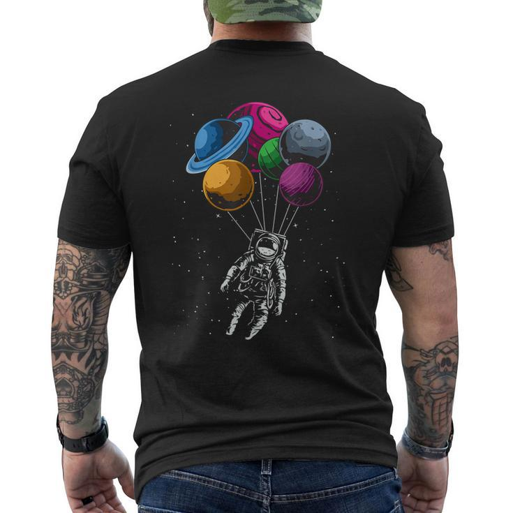 Space Solar System Planets Spaceman Astronaut Space Men's T-shirt Back Print