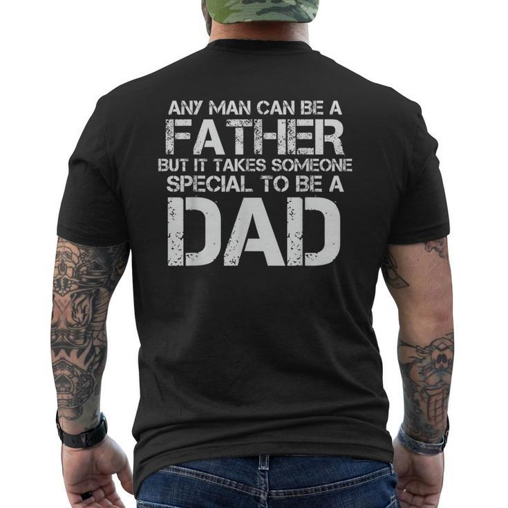 Special To Be A Dad Fathers Day Dad For Men's T-shirt Back Print