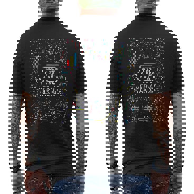 Square Root Of 225 15Th Birthday 15 Year Old Math Bday Men's Back Print T-shirt