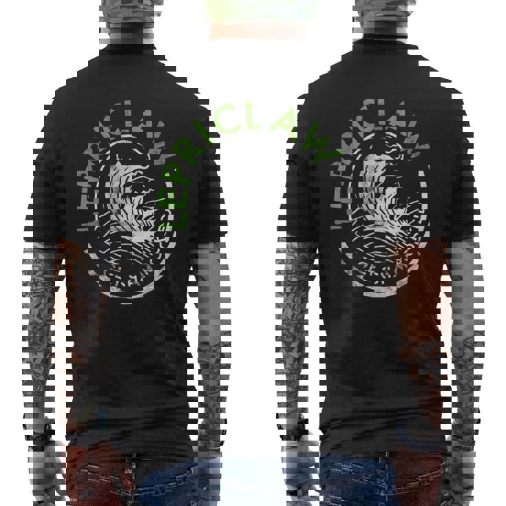 St Particks Day Drinking -Lepriclaw Get Shamrocked Men's Back Print T-shirt