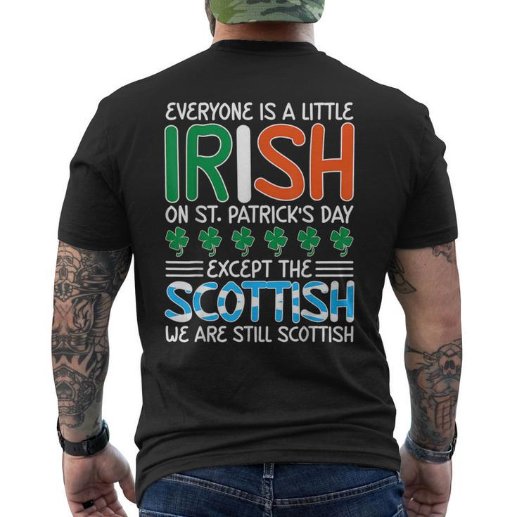 St Patricks Day Irish Flag Scottish Shamrock Joke Men's T-shirt Back Print