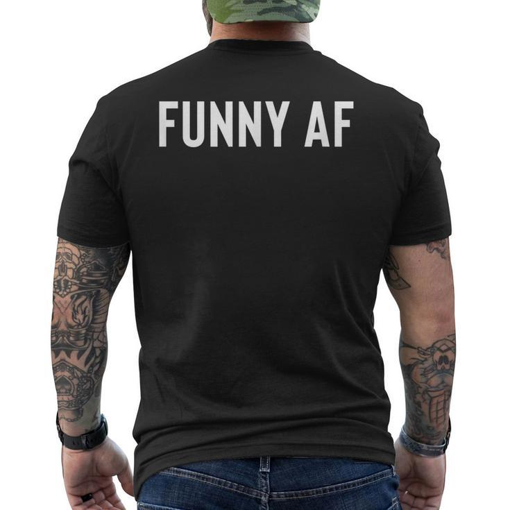 For Stand Up Comedians Or Dad Af Men's Back Print T-shirt