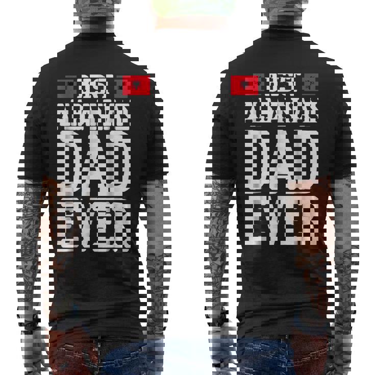 Storecastle Best Albanian Dad Ever Fathers Day Men's Back Print T-shirt