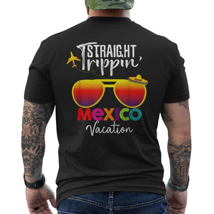Straight Trippin Mexico Vacation Family Trip Men's T-shirt Back Print