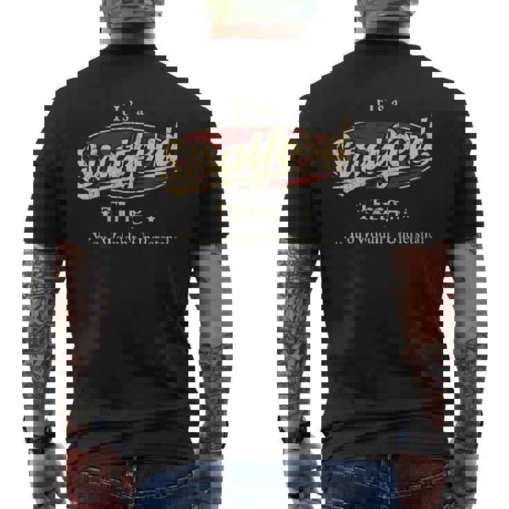 Stratford Shirt Personalized Name Gifts With Name Stratford Mens Back Print T-shirt