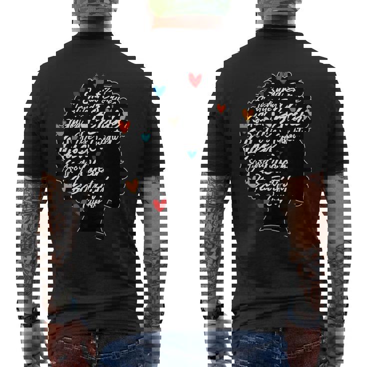 Strong Black Woman Black Queen Melanin Queen Men's Back Print T-shirt