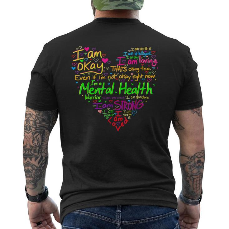 Im Strong Im Okay Mental Health Awareness Men's Back Print T-shirt