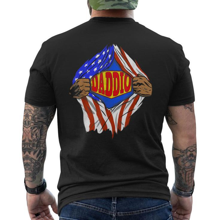 Super Daddio Hero Family Men's Back Print T-shirt