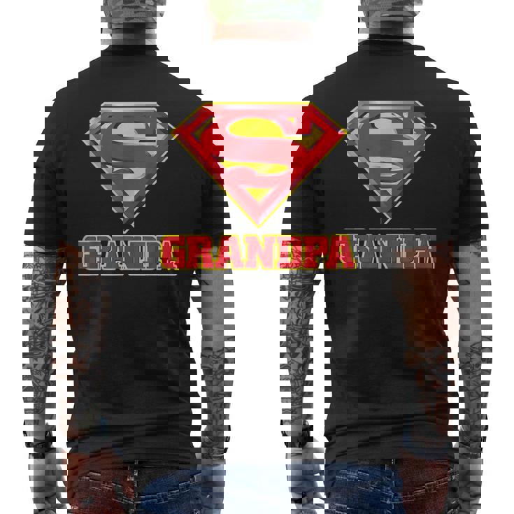 Super Grandpa Grandpa Superhero Cool Grandpa Men s Back Print T shirt Mazezy CA
