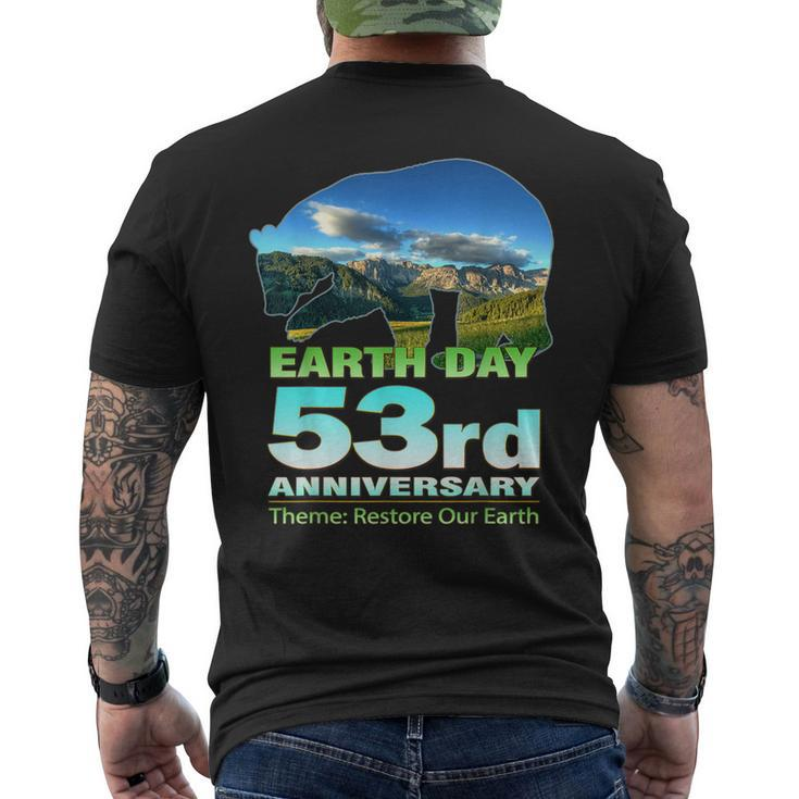 Support The Environment On Earth Day 2023 Men's Back Print T-shirt