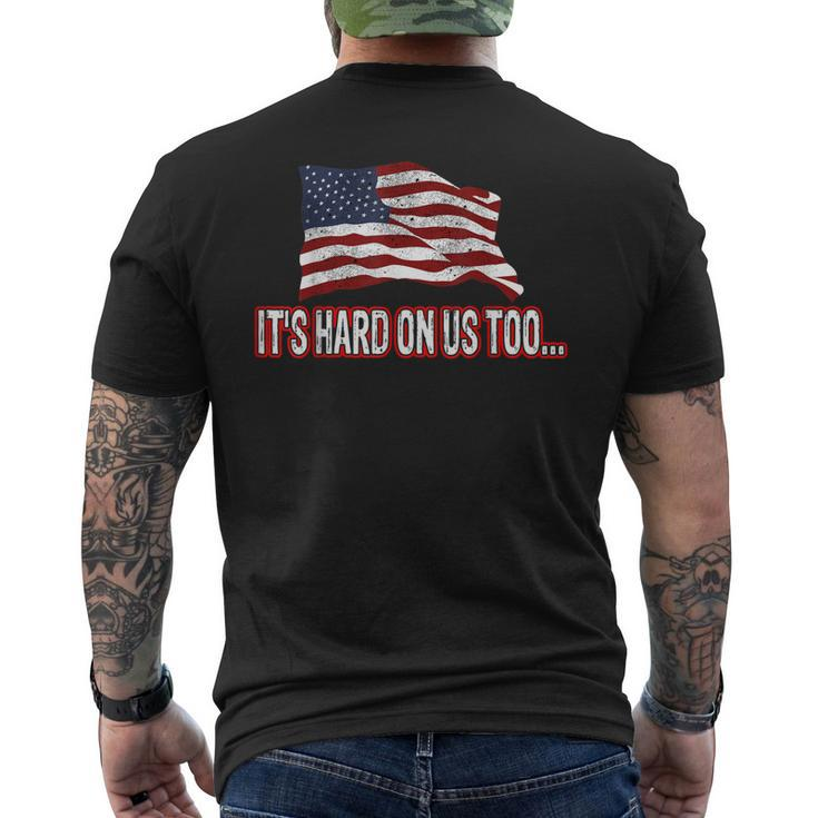 Support The Military Mens Back Print T-shirt