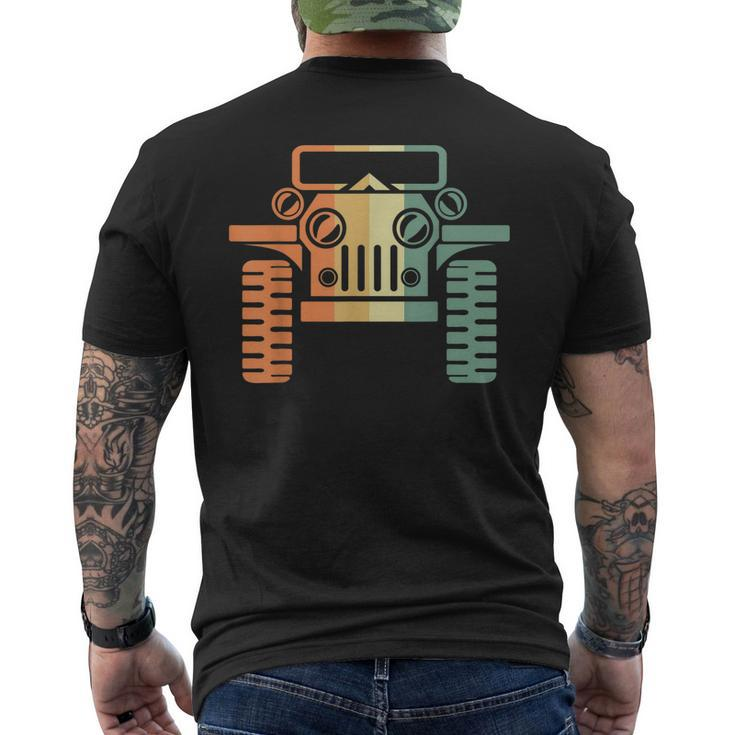 Suv Offroader Offroad Vintage Vehicle Military I Gift Idea Mens Back Print T-shirt