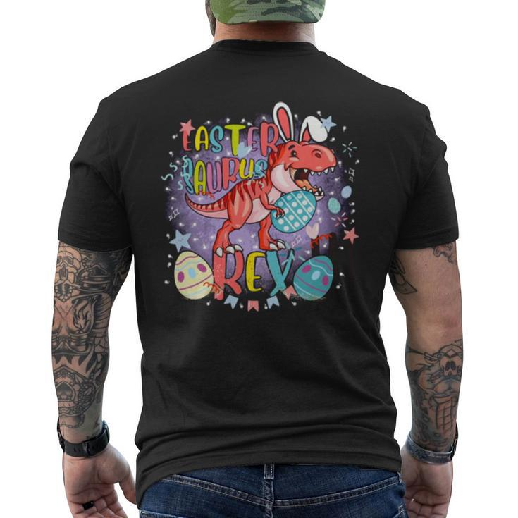 T Rex Easter Saurus Rex Happy Easter Cute Art Men's Back Print T-shirt