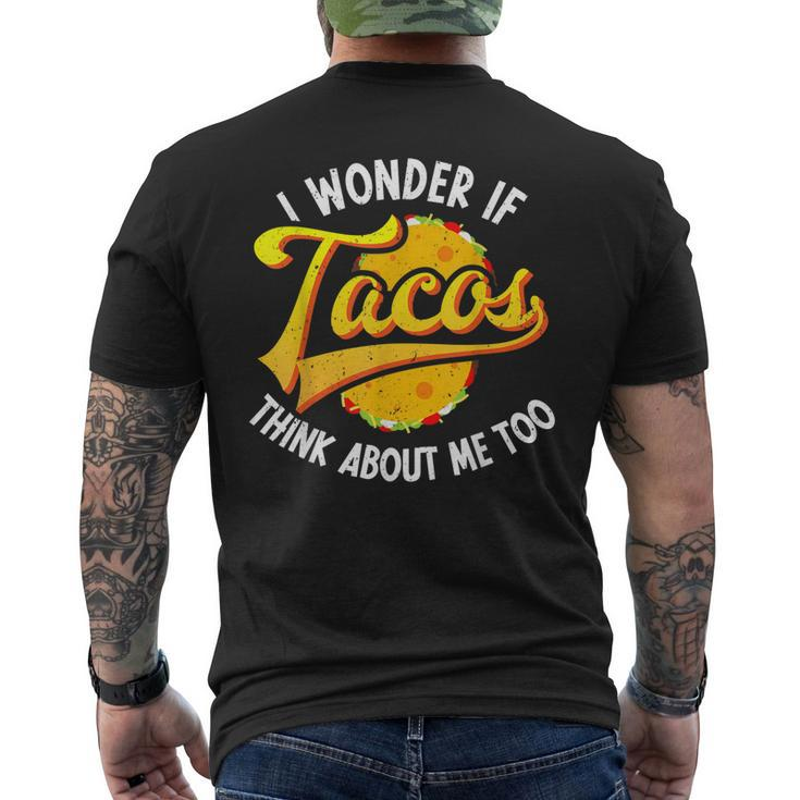 Taco Taco Lover Mexican Food Lover Men's Back Print T-shirt