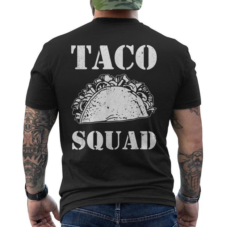 Taco Squad Mexican Food Men's Back Print T-shirt