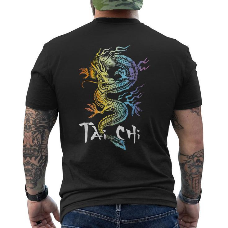 Tai Chi - Spiritual Wellness Meditation Qi Gong Instructor Men's Back Print T-shirt
