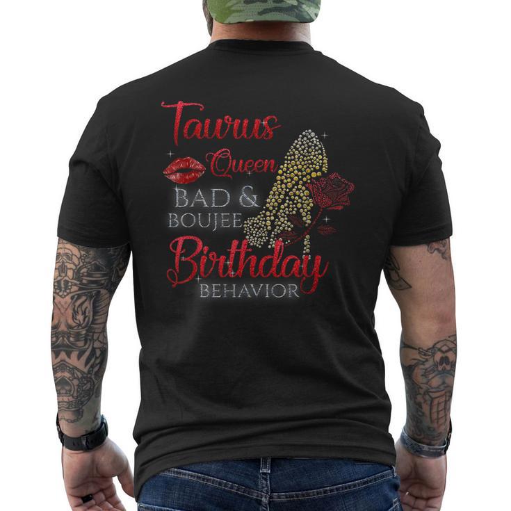 Taurus Queen Bad Boujee Birthday Behavior High Heel Tshirt Men s