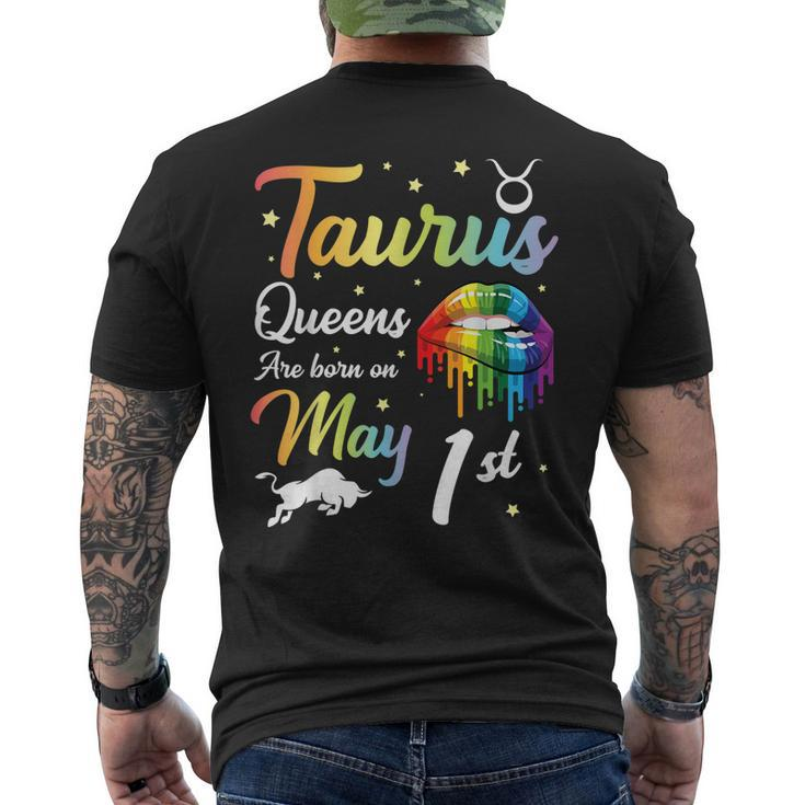 Taurus Queens Are Born On May 1St Happy Birthday To Me You Men's Back Print T-shirt
