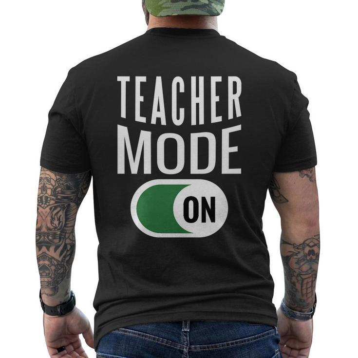Teacher Mode On V2 Men's T-shirt Back Print