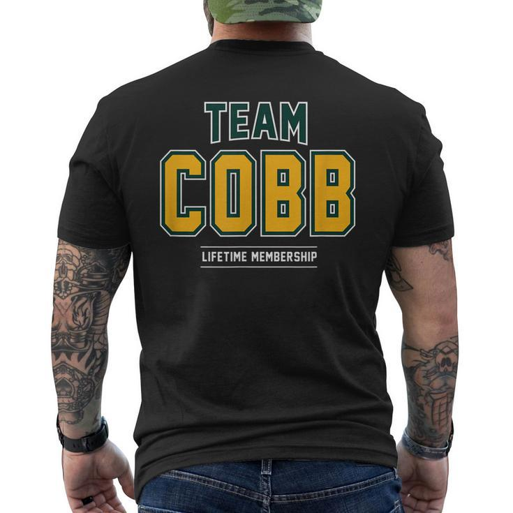 Team Cobb Proud Family Last Name Surname Men's Back Print T-shirt